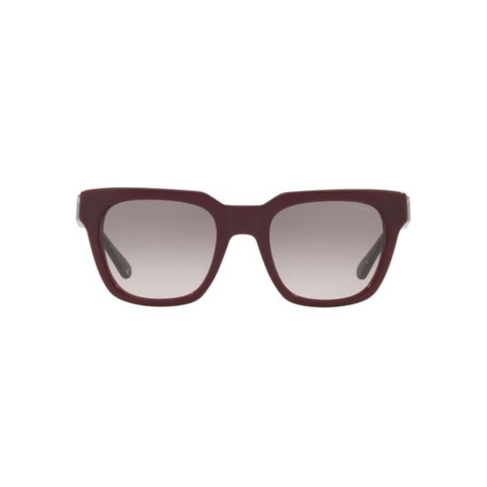 Coach Female Square Frame Sunglasses burgundy